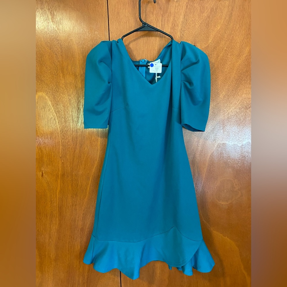 She & Sky Green/Teal Dress
